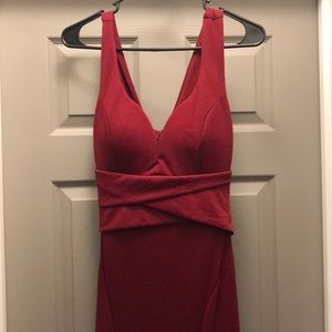 Floor Length Red Dress